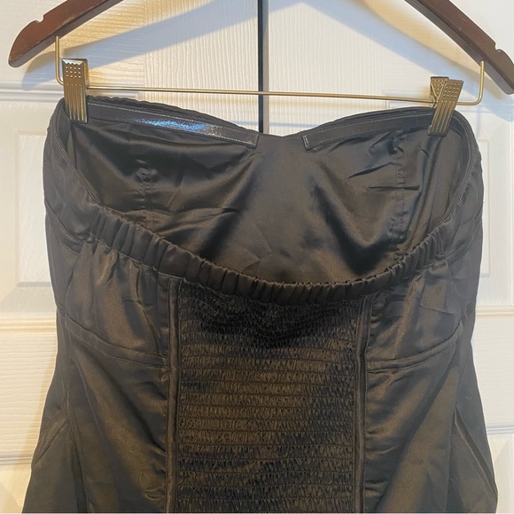 BUFFALO Mini Strapless Sexy Satin Black Mini Dress. Size Large - Picture 16 of 16